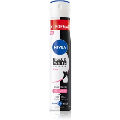 NIVEA Black & White Invisible Clear Deodorante - Spray Antitraspirante NIVEA Black & White Invisible Clear Deodorante - Spray Antitraspirante