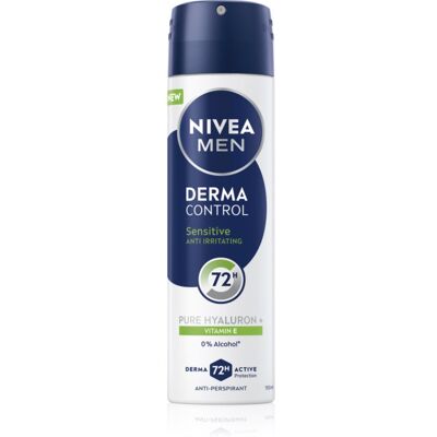 NIVEA MEN Derma Control Sensitive antitraspirante spray per pelli sensibili 150 ml NIVEA MEN Derma Control Sensitive antitraspirante spray per pelli sensibili 150 ml