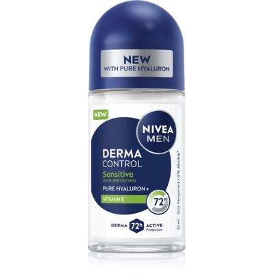 NIVEA MEN Derma Control Sensitive antitraspirante roll-on per pelli sensibili 50 ml NIVEA MEN Derma Control Sensitive antitraspirante roll-on per pelli sensibili 50 ml