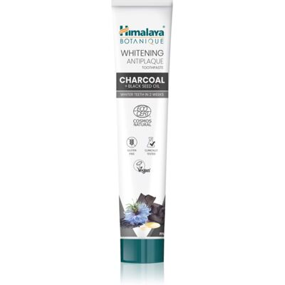 Himalaya Herbals Whitening Antiplaque Charcoal + Black Seed Oil dentifricio sbiancante con carbone attivo 75 ml Himalaya Herbals Whitening Antiplaque Charcoal + Black Seed Oil dentifricio sbiancante con carbone attivo 75 ml