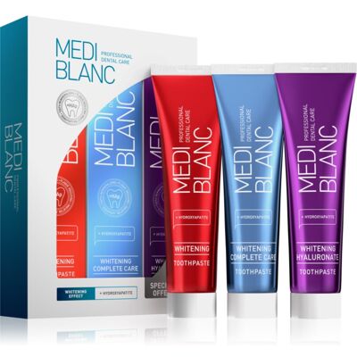 MEDIBLANC Whitening Toothpastes Set set con effetto sbiancante 3x100 ml MEDIBLANC Whitening Toothpastes Set set con effetto sbiancante 3x100 ml