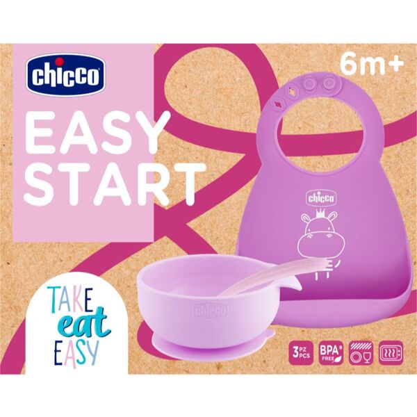 Chicco Easy Start 6m+ set posate per bambini Pink