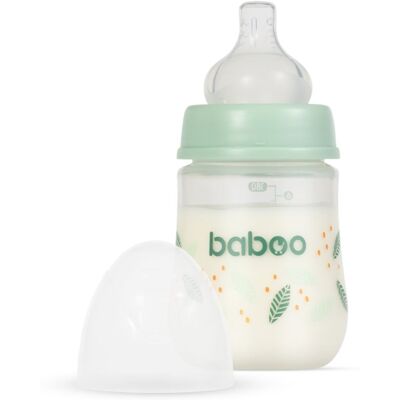 Baboo Peachy Keen 180 ml Biberon anticoliche - Bebé Baboo Peachy Keen 180 ml Biberon anticoliche - Bebé