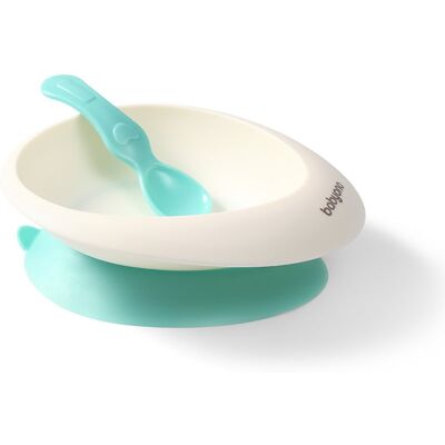 BabyOno Be Active Ciotola con Cucchiaio - Set di Posate per Bambini - Menta BabyOno Be Active Ciotola con Cucchiaio - Set di Posate per Bambini - Menta