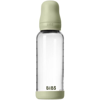 BIBS Biberon in vetro per bambini Flusso medio Salvia - Biberon bambino BIBS Biberon in vetro per bambini Flusso medio Salvia - Biberon bambino