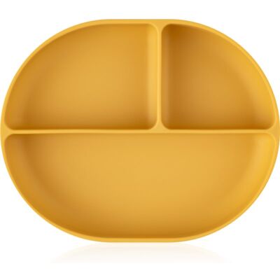 Piattino Diviso in Silicone PETITE&MARS - Ocra Piattino Diviso in Silicone PETITE&MARS - Ocra