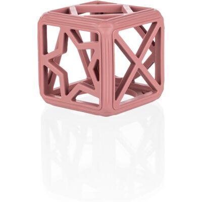 Zopa Girello in Silicone Quadrato Rosa Antico - Giocattolo da dentizione Zopa Girello in Silicone Quadrato Rosa Antico - Giocattolo da dentizione