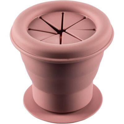Zopa Scatola Snack in Silicone Pieghevole - Rosa Antico - Ventosa - Scatola per Bambini Zopa Scatola Snack in Silicone Pieghevole - Rosa Antico - Ventosa - Scatola per Bambini