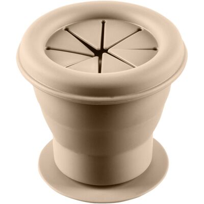 Zopa Silicone Folding Snack Box ciotola in silicone con ventosa Sand Beige 1 pz Zopa Silicone Folding Snack Box ciotola in silicone con ventosa Sand Beige 1 pz