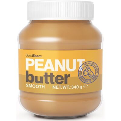 GymBeam Peanut Butter Smooth 100% crema di noci 340 g GymBeam Peanut Butter Smooth 100% crema di noci 340 g