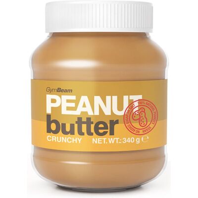 GymBeam Peanut Butter Crunchy 100% crema di noci 340 g GymBeam Peanut Butter Crunchy 100% crema di noci 340 g