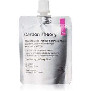 Carbon Theory Charcoal, Tea Tree Oil & Mineral Mud maschera rigenerante intensa per pelli problematiche, acne 50 ml Carbon Theory Charcoal, Tea Tree Oil & Mineral Mud maschera rigenerante intensa per pelli problematiche, acne 50 ml