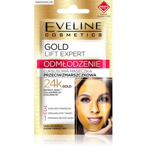 Eveline Cosmetics Gold Lift Expert maschera ringiovanente 3 in 1 7 ml Eveline Cosmetics Gold Lift Expert maschera ringiovanente 3 in 1 7 ml