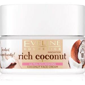 Eveline Cosmetics Rich Coconut crema ultra idratante giorno e notte 50 ml Eveline Cosmetics Rich Coconut crema ultra idratante giorno e notte 50 ml