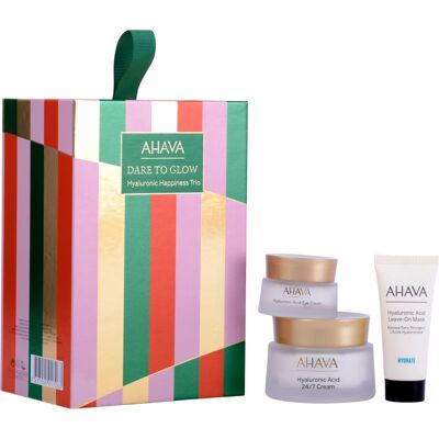AHAVA Dare to Glow Hyaluronic Happiness Trio confezione regalo per idratazione intensa AHAVA Dare to Glow Hyaluronic Happiness Trio confezione regalo per idratazione intensa