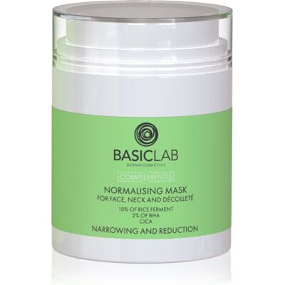 BASICLAB - Maschera normalizzante - Viso, Collo e Décolleté - Maschera viso BASICLAB - Maschera normalizzante - Viso, Collo e Décolleté - Maschera viso