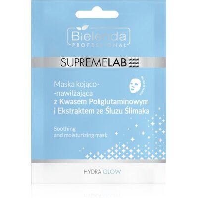 Bielenda Professional Supremelab Hydra Glow mascheraviso idratante in tessuto con estratto di bava di lumaca 1 pz Bielenda Professional Supremelab Hydra Glow mascheraviso idratante in tessuto con estratto di bava di lumaca 1 pz