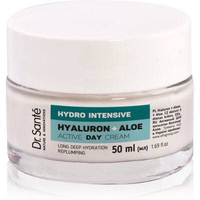 Dr. Santé Hydro Intensive Hyaluron + Aloe crema giorno con aloe vera 50 ml Dr. Santé Hydro Intensive Hyaluron + Aloe crema giorno con aloe vera 50 ml
