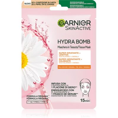 Garnier Textil Masks Hydra Bomb maschera lenitiva in tessuto 1 pz Garnier Textil Masks Hydra Bomb maschera lenitiva in tessuto 1 pz