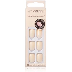 KISS imPRESS The No Glue Mani Short Unghie finte Point Pink 30 pz KISS imPRESS The No Glue Mani Short Unghie finte Point Pink 30 pz
