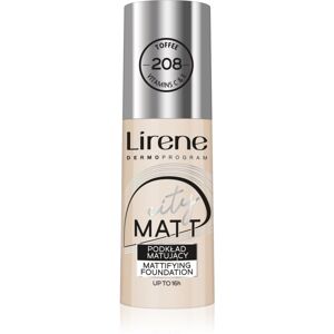 Lirene City Matt fondotinta liquido opacizzante effetto lisciante colore 208 Toffee 30 ml Lirene City Matt fondotinta liquido opacizzante effetto lisciante colore 208 Toffee 30 ml