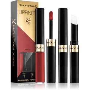 Max Factor Lipfinity Lip Colour rossetto lunga tenuta con balsamo colore 120 Hot Max Factor Lipfinity Lip Colour rossetto lunga tenuta con balsamo colore 120 Hot
