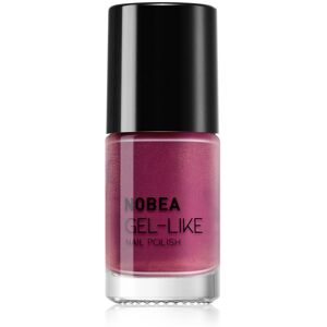 NOBEA Metal Gel-like Nail Polish smalto per unghie effetto gel colore Pearl cherry #N55 6 ml NOBEA Metal Gel-like Nail Polish smalto per unghie effetto gel colore Pearl cherry #N55 6 ml