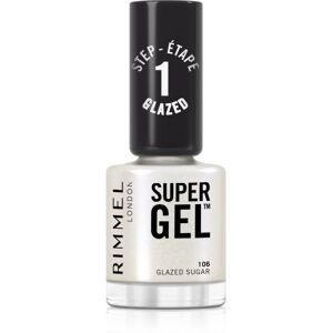 Rimmel Super Gel smalto gel per unghie senza lampada UV/LED colore 106 Glazed Sugar 12 ml Rimmel Super Gel smalto gel per unghie senza lampada UV/LED colore 106 Glazed Sugar 12 ml