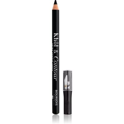 Bourjois Khôl & Contour Extra Longue Tenue matita occhi lunga durata con temperamatite colore 001 Noir-issime 1,2 g Bourjois Khôl & Contour Extra Longue Tenue matita occhi lunga durata con temperamatite colore 001 Noir-issime 1,2 g