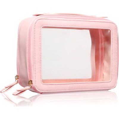 BrushArt Accessories Transparent make-up case custodia per il trucco Pink 1 pz BrushArt Accessories Transparent make-up case custodia per il trucco Pink 1 pz
