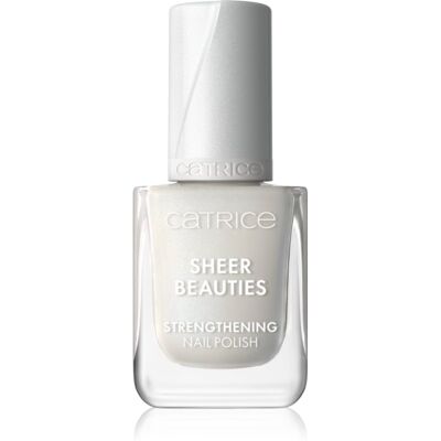 Catrice Sheer Beauties Strengthening Nail Polish smalto rinforzante per unghie colore 010 Milky Not Guilty 10.5 ml Catrice Sheer Beauties Strengthening Nail Polish smalto rinforzante per unghie colore 010 Milky Not Guilty 10.5 ml