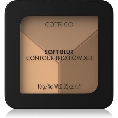 Catrice Soft Blur Contour Trio Powder palette contouring effetto opaco colore C020 Neutral Harmony 10 g Catrice Soft Blur Contour Trio Powder palette contouring effetto opaco colore C020 Neutral Harmony 10 g