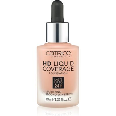 Catrice HD Liquid Coverage fondotinta colore 040 Warm Beige 30 ml Catrice HD Liquid Coverage fondotinta colore 040 Warm Beige 30 ml