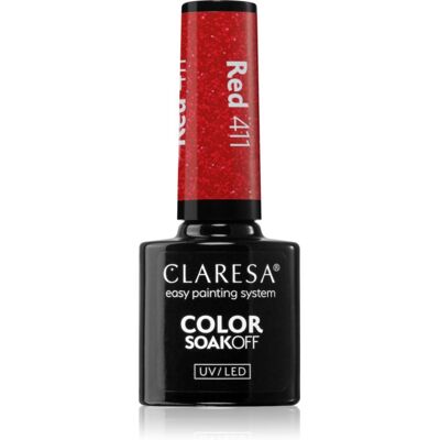 Claresa SoakOff UV/LED Color Sunny Garden gel smalto colore Red 411 5 g Claresa SoakOff UV/LED Color Sunny Garden gel smalto colore Red 411 5 g