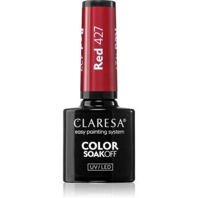 Claresa SoakOff UV/LED Color Fun Fair gel smalto colore Red 427 5 g Claresa SoakOff UV/LED Color Fun Fair gel smalto colore Red 427 5 g