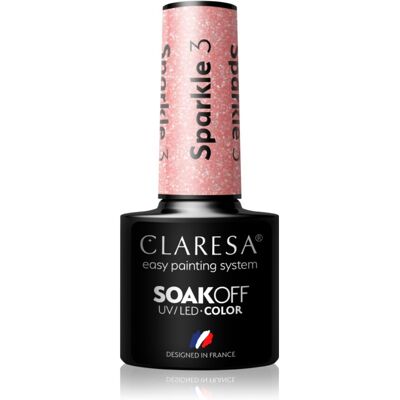 Claresa SoakOff UV/LED Color Sparkle gel smalto colore 3 5 g Claresa SoakOff UV/LED Color Sparkle gel smalto colore 3 5 g
