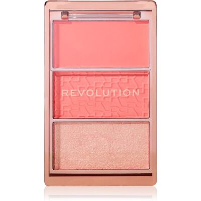Revolution Blush Icon Palette palette di blush colore Authentic Peach 9.8 g Revolution Blush Icon Palette palette di blush colore Authentic Peach 9.8 g