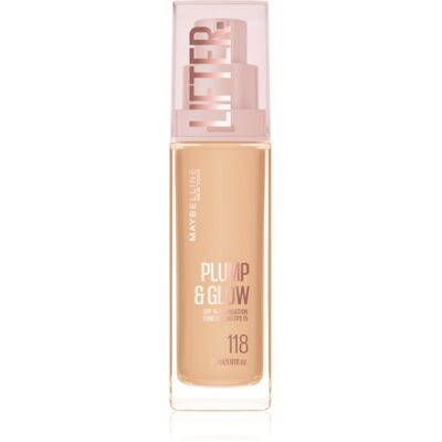 MAYBELLINE NEW YORK Lifter Plump & Glow fondotinta illuminante per un look naturale colore 118 30 ml MAYBELLINE NEW YORK Lifter Plump & Glow fondotinta illuminante per un look naturale colore 118 30 ml