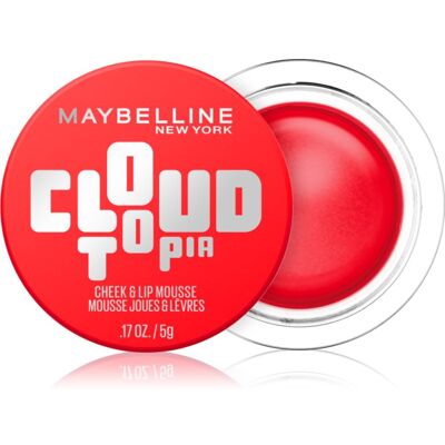 MAYBELLINE NEW YORK CloudTopia blush in crema matte per labbra e guance colore 03 Divine Crimson 5 g MAYBELLINE NEW YORK CloudTopia blush in crema matte per labbra e guance colore 03 Divine Crimson 5 g