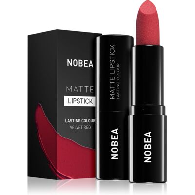 NOBEA Day-to-Day Matte Lipstick rossetto opacizzante colore Velvet red #M16 3 g NOBEA Day-to-Day Matte Lipstick rossetto opacizzante colore Velvet red #M16 3 g