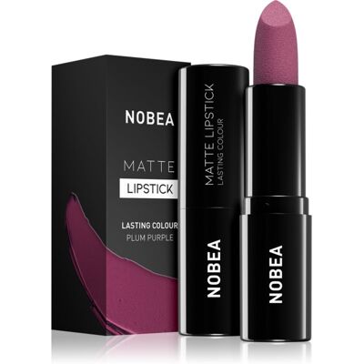 NOBEA Day-to-Day Matte Lipstick rossetto opacizzante colore Plum purple #M15 3 g NOBEA Day-to-Day Matte Lipstick rossetto opacizzante colore Plum purple #M15 3 g