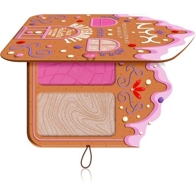 NYX Professional Makeup Gingerbaddie Land Buttermelt palette di illuminanti e blush colore Light/Medium 1 pz NYX Professional Makeup Gingerbaddie Land Buttermelt palette di illuminanti e blush colore Light/Medium 1 pz