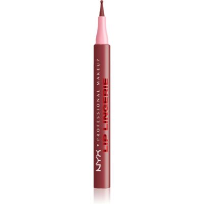 NYX Professional Makeup Lip Lingerie pennarello labbra per un effetto lunga durata colore 10 Up All Night 1 ml NYX Professional Makeup Lip Lingerie pennarello labbra per un effetto lunga durata colore 10 Up All Night 1 ml