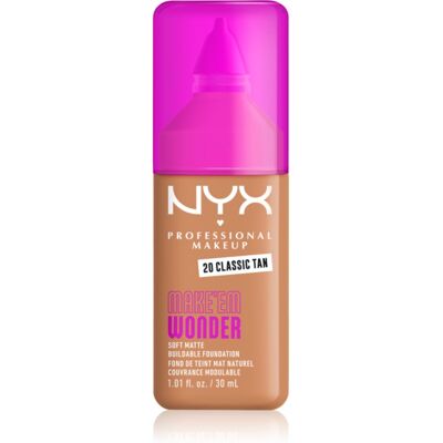 NYX Professional Makeup Make ‘Em Wonder fondotinta opacizzante leggero colore 20 Classic Tan 30 ml NYX Professional Makeup Make ‘Em Wonder fondotinta opacizzante leggero colore 20 Classic Tan 30 ml
