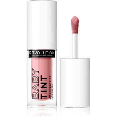 Revolution Relove Baby Tint blush liquido e lucidalabbra colore Rose 1,4 ml Revolution Relove Baby Tint blush liquido e lucidalabbra colore Rose 1,4 ml
