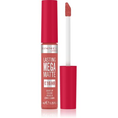Rimmel Lasting Mega Matte rossetto liquido leggero matte 16 ore colore Coral Sass 7,4 ml Rimmel Lasting Mega Matte rossetto liquido leggero matte 16 ore colore Coral Sass 7,4 ml