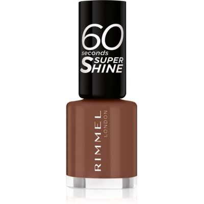 Rimmel 60 Seconds Super Shine smalto per unghie colore 140 Chocolate Eclipse 8 ml Rimmel 60 Seconds Super Shine smalto per unghie colore 140 Chocolate Eclipse 8 ml
