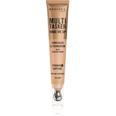 Rimmel Multi-Tasker Wake Me Up fondotinta e correttore illuminante colore 30 Light 20 ml Rimmel Multi-Tasker Wake Me Up fondotinta e correttore illuminante colore 30 Light 20 ml