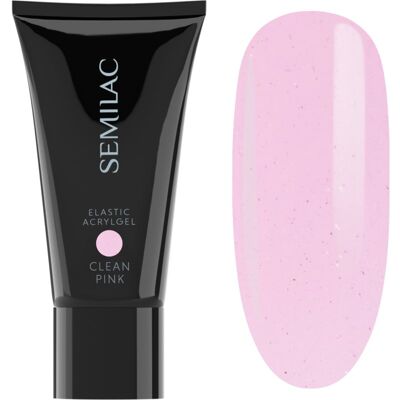 Semilac Elastic Acrylgel gel acrilico per le unghie colore Clean Pink 30 g Semilac Elastic Acrylgel gel acrilico per le unghie colore Clean Pink 30 g