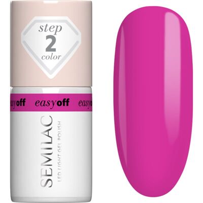 Semilac Easy Off Step 2 smalto gel per unghie con lampada UV/LED colore Magenta Crush 7 ml Semilac Easy Off Step 2 smalto gel per unghie con lampada UV/LED colore Magenta Crush 7 ml